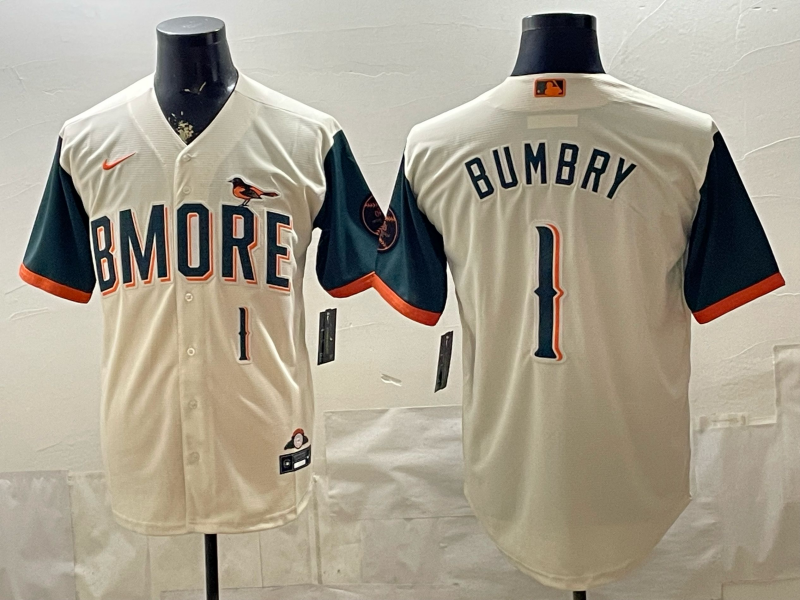 Men Baltimore Orioles #1 Bumbry White Game 2026 Nike MLB Jersey 051902->cincinnati reds->MLB Jersey